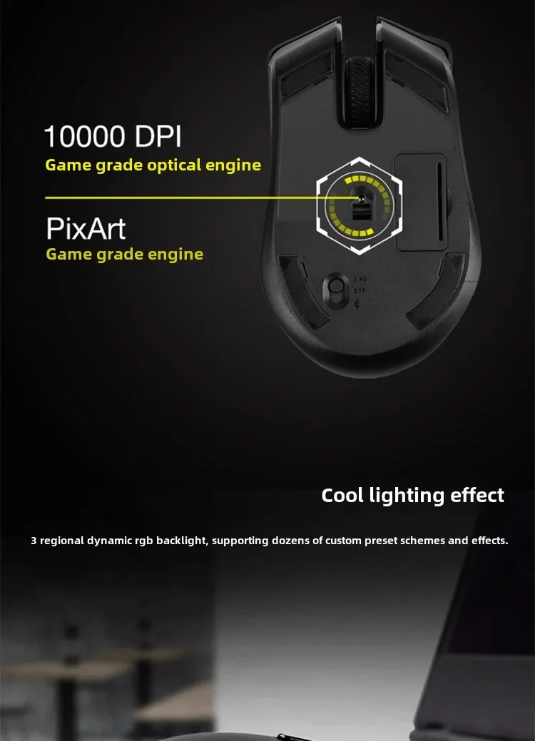 Corsair Harpoon Wireless Lightweight Gaming Mouse PW3325 10KDPI RGB  Low Latency Cable Esports Gaming Mouse  Accessories