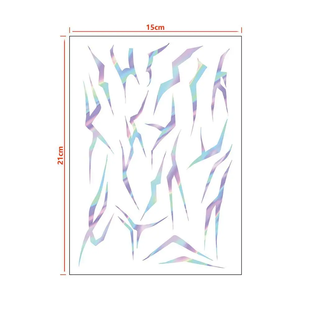 

1 Sheets Temporary Tattoos, Purple Bold Makeup for Cosplay Role Play, Waterproof Face Art Stickers