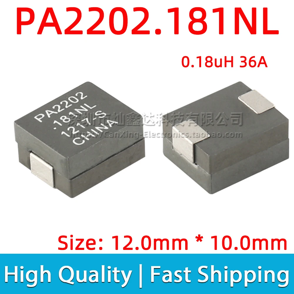 5pcs PA2202.181NL SMD SMT Moulded Power Inductor Inductance 0.18uH 36A High Current Filter 12*10mm