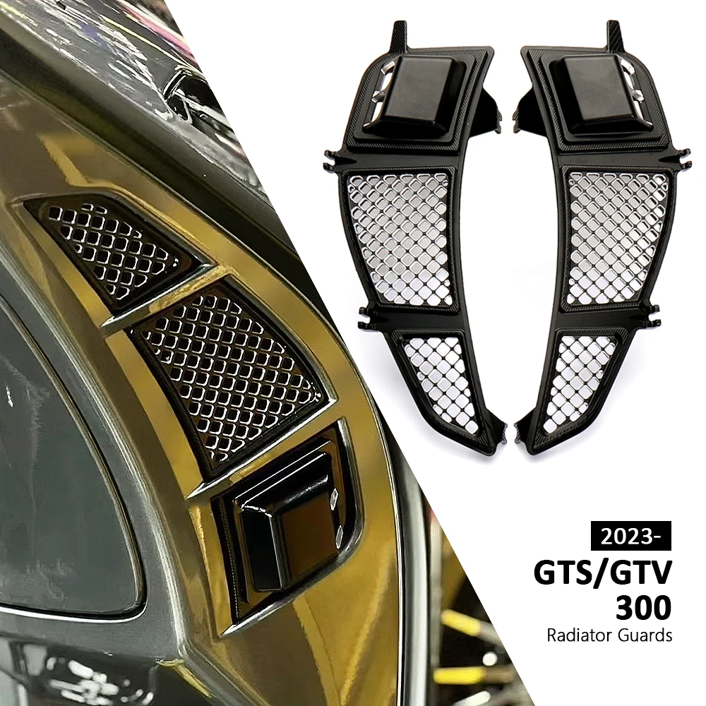 

Motorcycle Accessories Radiator Protective Cover Protector Grille Guard For Vespa GTS300 GTS 300 gts300 GTV300 GTV 300 2023 2024