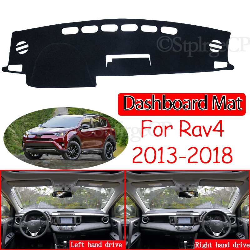 

Противоскользящий коврик для приборной панели, солнцезащитный козырек, аксессуары для приборной панели 2014, 2015, 2016, 2017, для Toyota Rav4 XA40 2013 ~ 2018, RAV 4 40