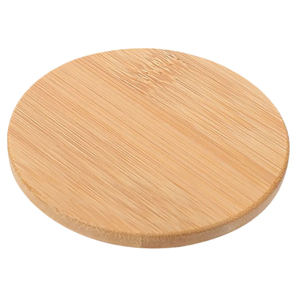 

Universal Bamboo Cup Lids Reusable Sealing Mug Covers Heat Resistant Coffee Tea Replacement Lid For Glass Ceramic Cups