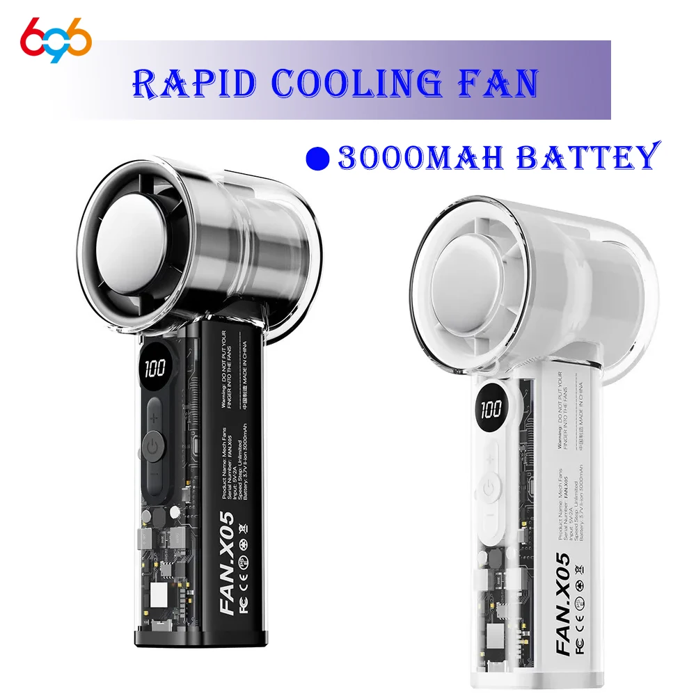 

Мини-персональный вентилятор, перезаряжаемый через USB, 100-скоростной регулируемый портативный ручной вентилятор, небольшой карманный вентилятор для домашнего офиса, путешествий на открытом воздухе