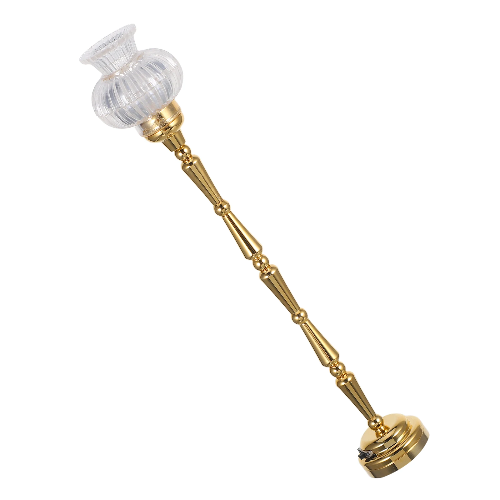 

Elegant Mini Floor Lamp Led Operated 1 12 Scale Decoration Miniature Lighting Small Desk Light For House Miniatures Mini