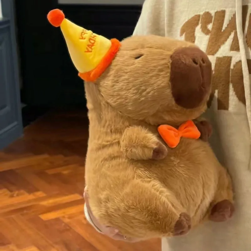 Capibara bambola di peluche carino Capibara Anime soffice giocattolo Kawaii Plushie bambola di buon compleanno regalo per ragazza amica animali di