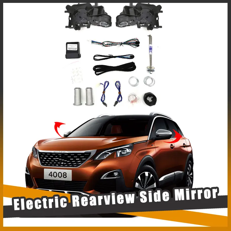 

For Peugeot 4008 2008-2024 Auto Intelligent Automatic Car Electric Rearview Side Mirror Folding System Kit Module