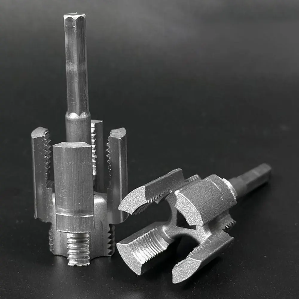 Ferramenta de rosqueamento de tubo de rosca interna e externa integrada para tubos PPR de 1/2 e 3/4 polegadas, com torneiras e matrizes para corte de rosca