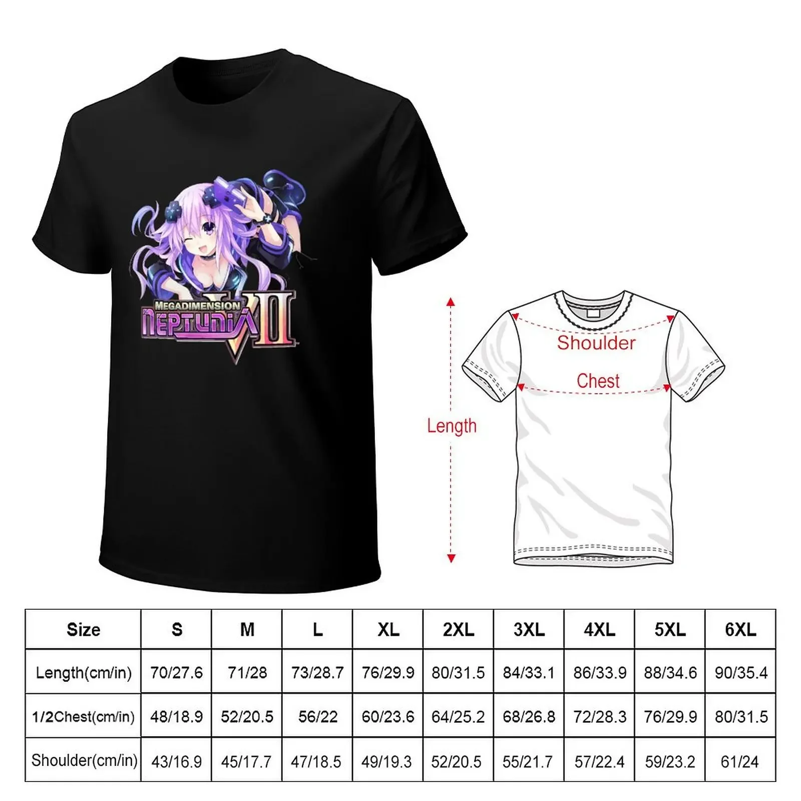 Megadimension Neptunia VII Adult Neptune T-shirt customs design your own Blouse vintage fruit of the loom mens t shirts