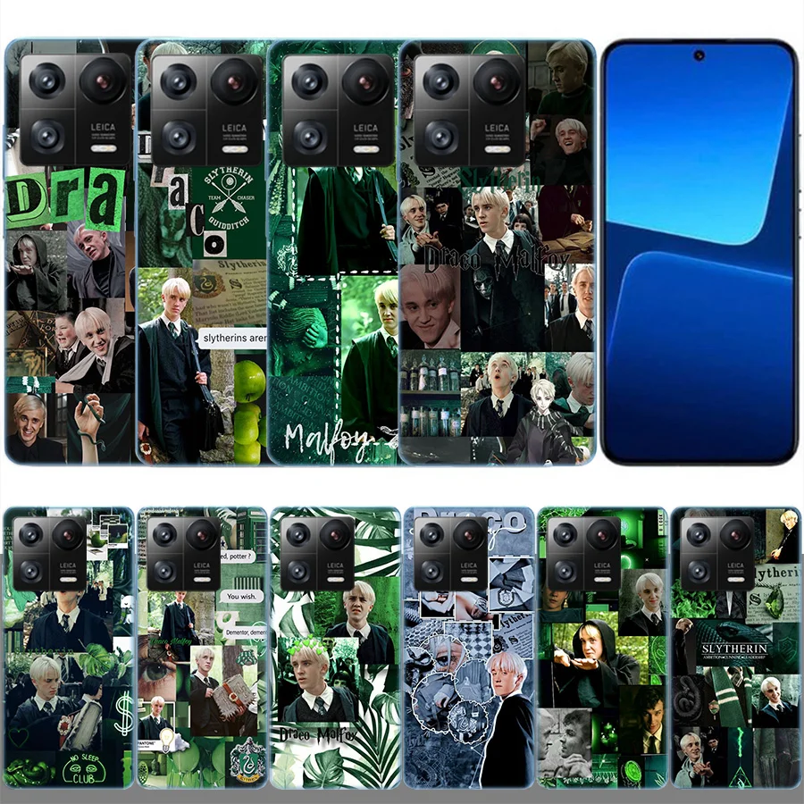 D-Draco M-Malfoy Clear Luxury For Xiaomi Mi 13 12 12T Pro 11 Ultra 11T 11i 10 10T 9 9T 8 Lite 6X 5X A3 CC9E A2 A1 Phone Cover Ca