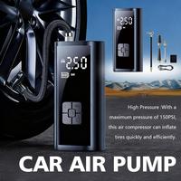 NEW Car Electrical Air Pump Wired Tire Inflatable Pump LCD Display Mounted Motorcycle Bicycle Ball Portable Inflator Compressor