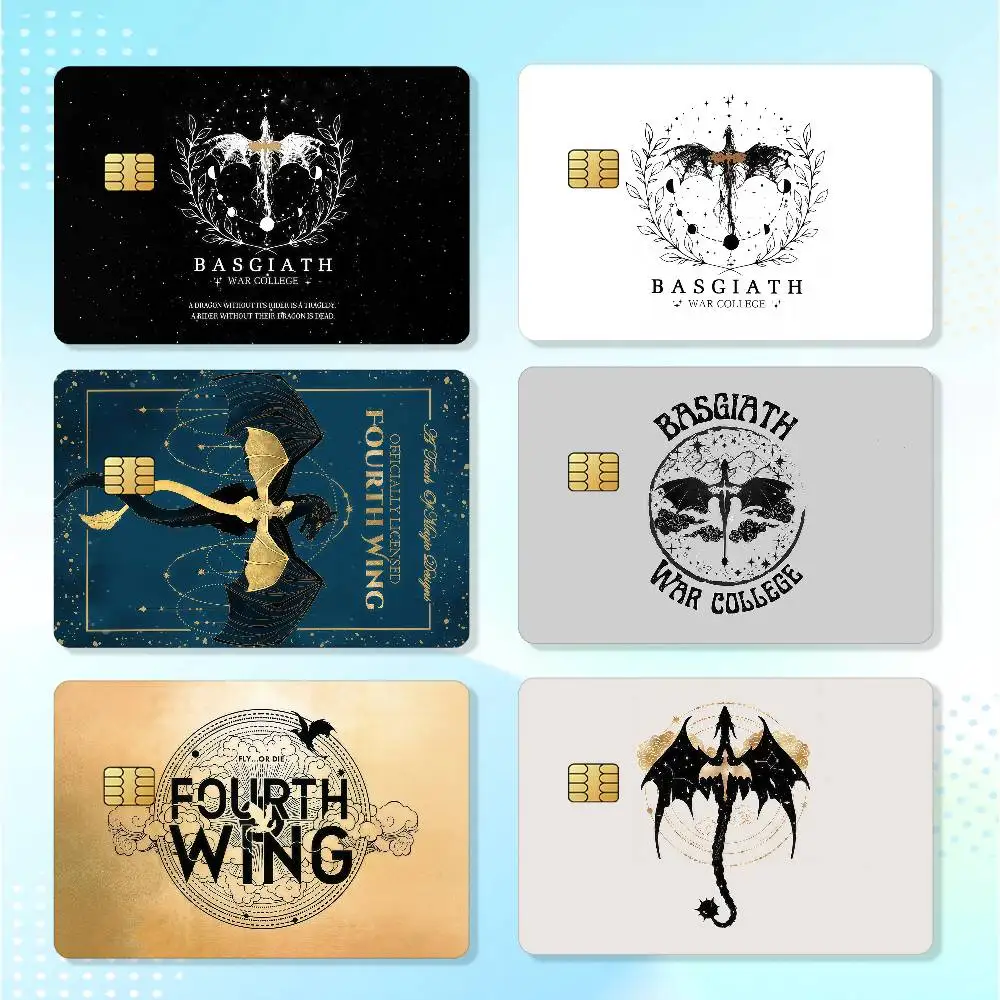 Romantic Fantasy F-fourth W-wing Matte Card Stickers For Credit Cards Debit Cards And Transit Cards 4Pcs