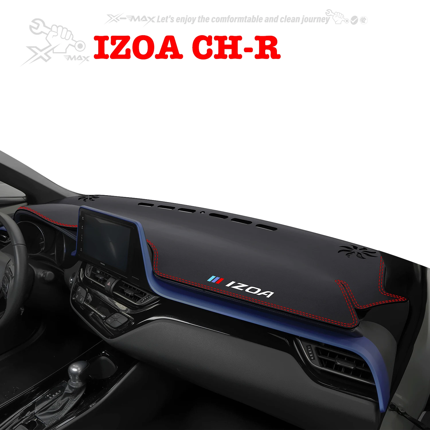 

Коврик для приборной панели автомобиля с левым рулем для Toyota IZOA CH-R 2018-2024