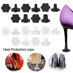 1 pair Silencer Heel Protector Woman High heels Protective Cover Round Shape Non-slip Wearable Heel