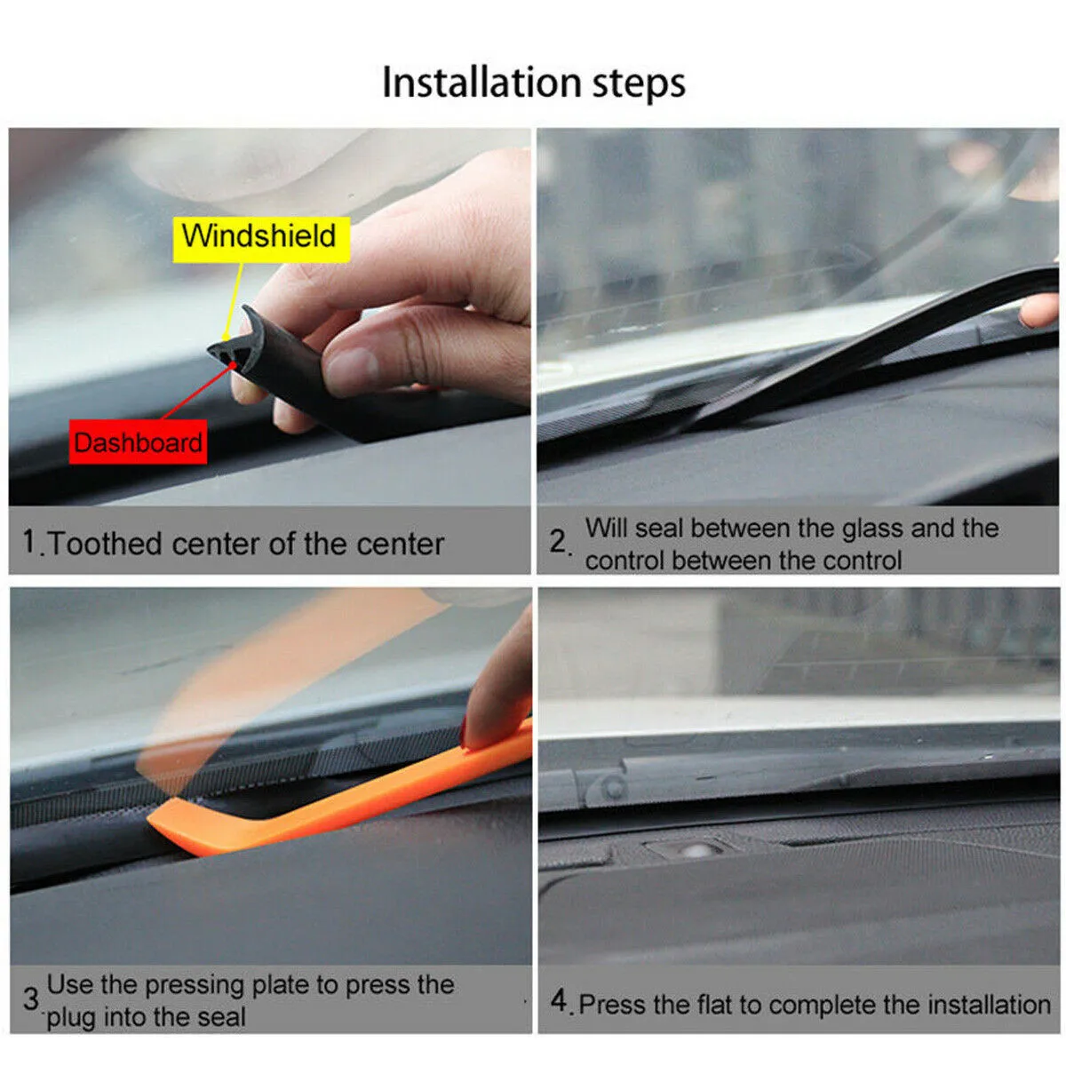 1.6M Sealing Strips 20mm Car Soundproof T-Shape Waterproof Weatherstrip Windproof Front Parts.Accessories Rubber