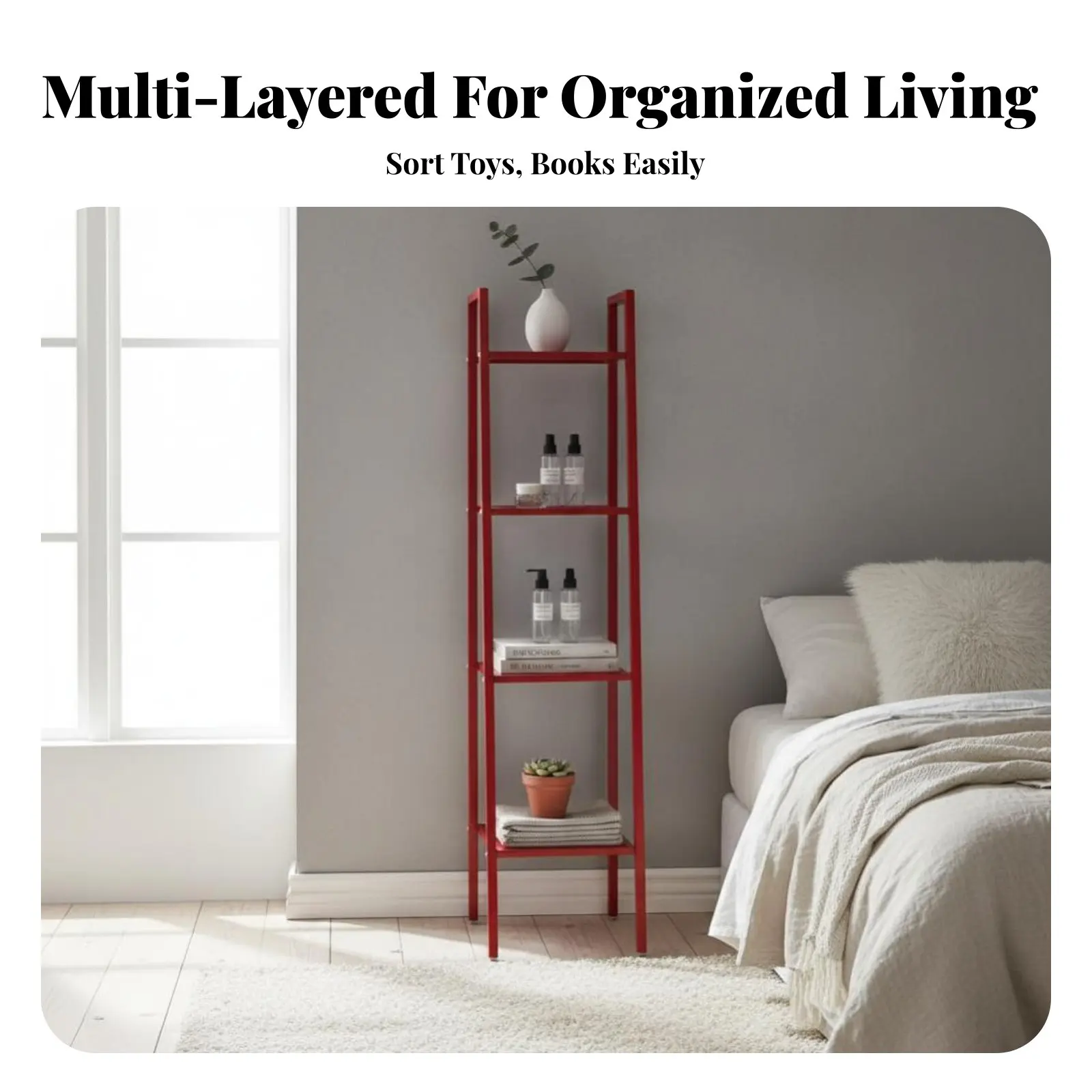 3段式ローリングトロリー自立型3段式ローリングトロリー、多用途で移動しやすい、アパート住居者、学生、オフィス向け