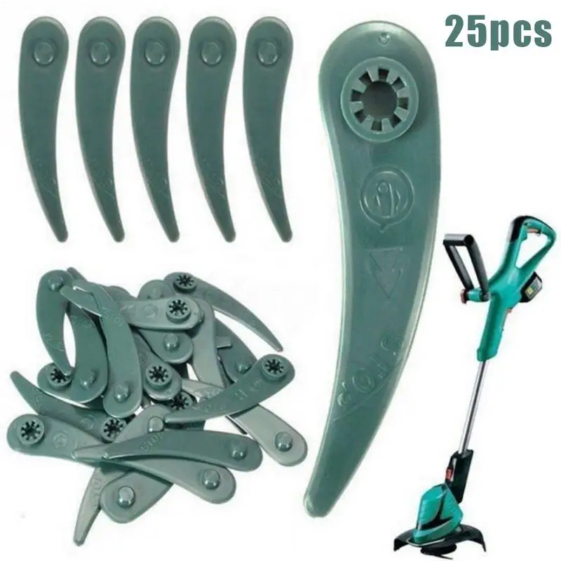 

25PCS Plastic Blades For Boschs Art 23-18 Li/26-18li Grass Strimmer Trimmer Garden Accessories Lawn Mower Plastic Blade