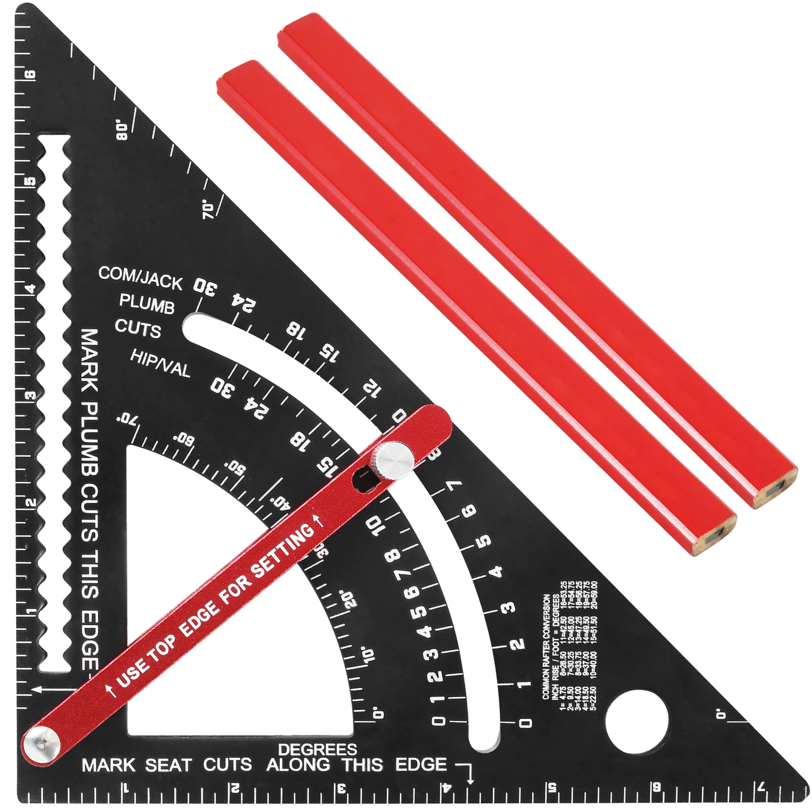 5PCS/1PCS Carpenter Square Tool Rafter Framing Square Woodworking Measuring Quick Angle Machinist Precise Layout Triangle Ruler