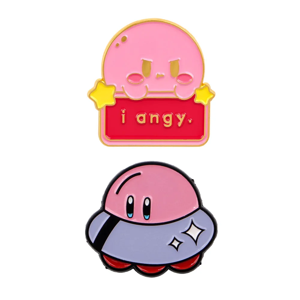 

Anime Game Pink UFO Lapel Pins for Backpacks Soft Enamel Pin Women Brooch on Clothes Badges on Bags Accessories Jewelry Gifts