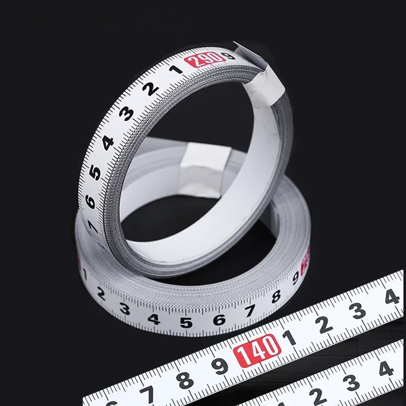 Woodworking T Track Tape Measure 12.5/16/19mm Width Metric Self Adhesive Scale Ruler for Miter Track Router Table Saw Measuring