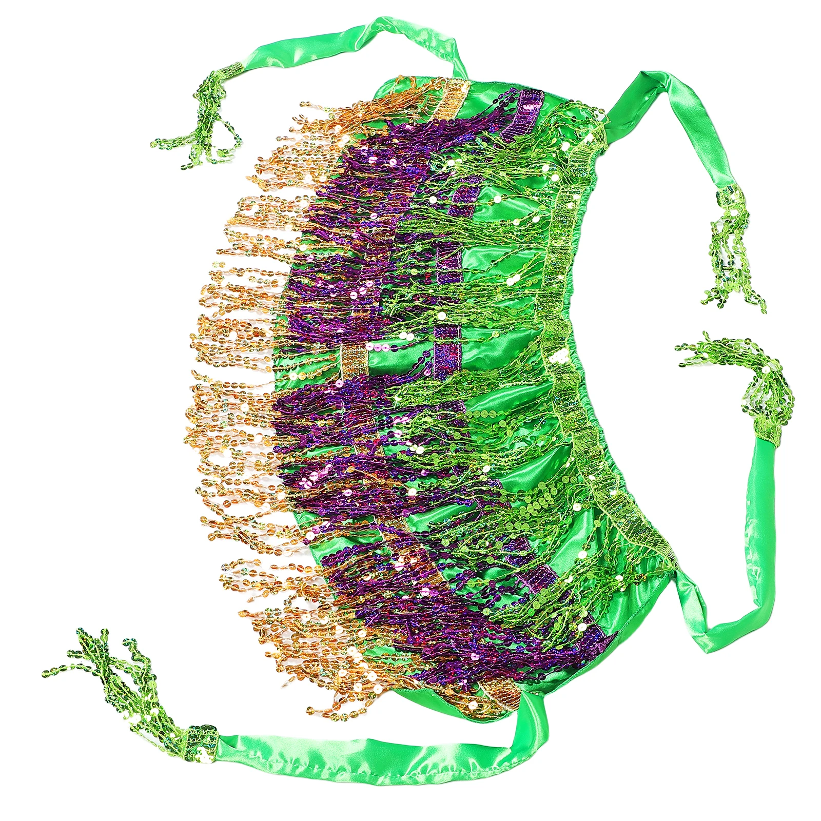 

Carnival Sequined Bandeau Sequins Belly Dancer Accessories Dancing Outfits for Women