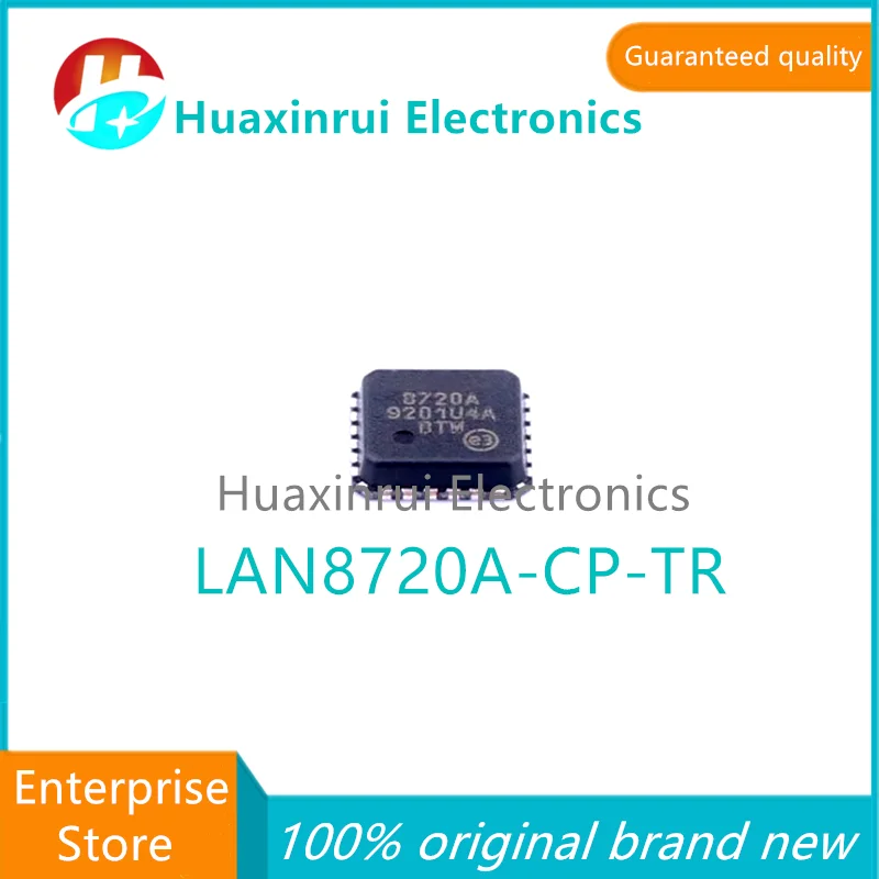 LAN8720A-CP-TR QFN-24 100% original brand new silk screen printed 8720A Ethernet transceiver chip LAN8720A-CP-TR