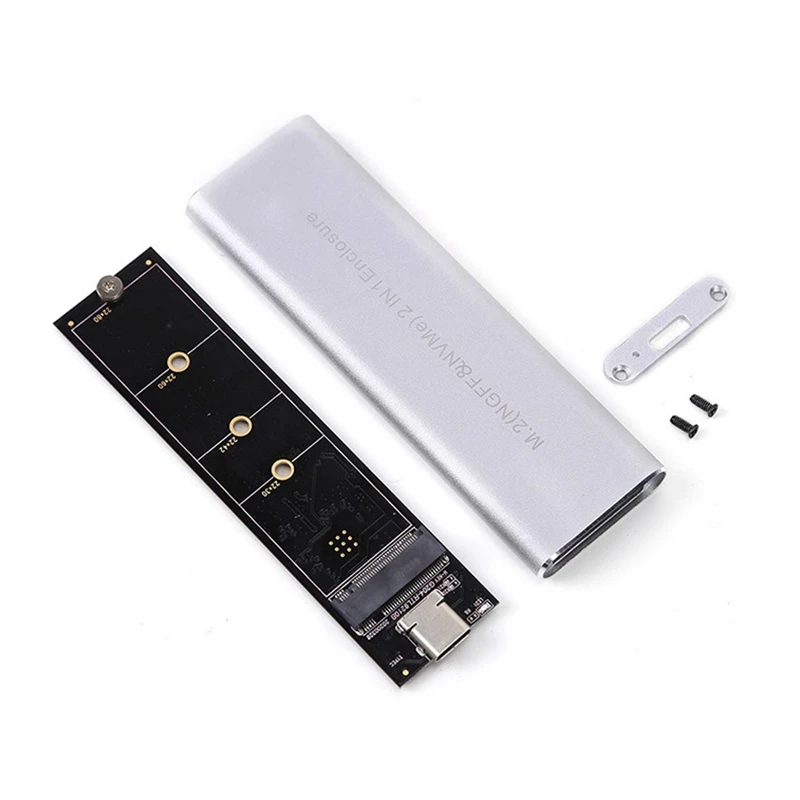 

M2 SSD Case NVME Enclosure M.2 To USB Type C 3.1 SSD Adapter For M.2 NVME PCIE NGFF SSD Disk M Key HDD Box Enclosure