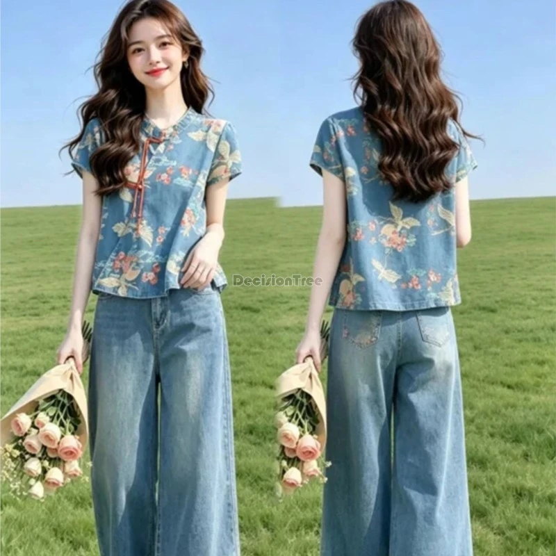 nuevo-conjunto-de-ropa-de-mezclilla-para-mujer-estilo-chino-verano-2026-top-estampado-retro-y-pantalones-conjunto-de-2-piezas-top-de-manga-corta-con-hebilla-para-mujer