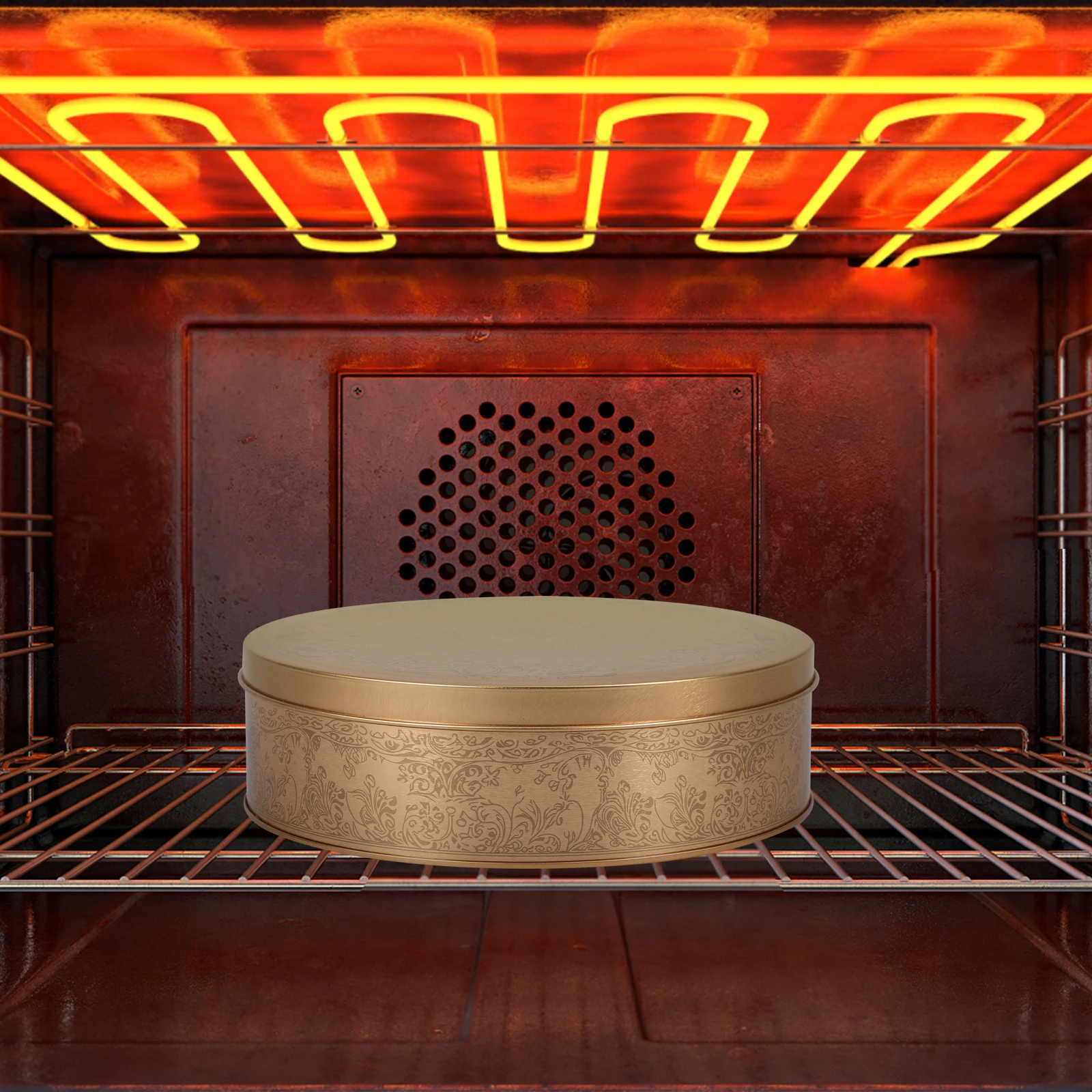 

Cake Iron Plate Tinplate Container Cookie Cases with Lids Sugar Canister Dessert Storage Cake Pan Candy Box Tinplate Box with