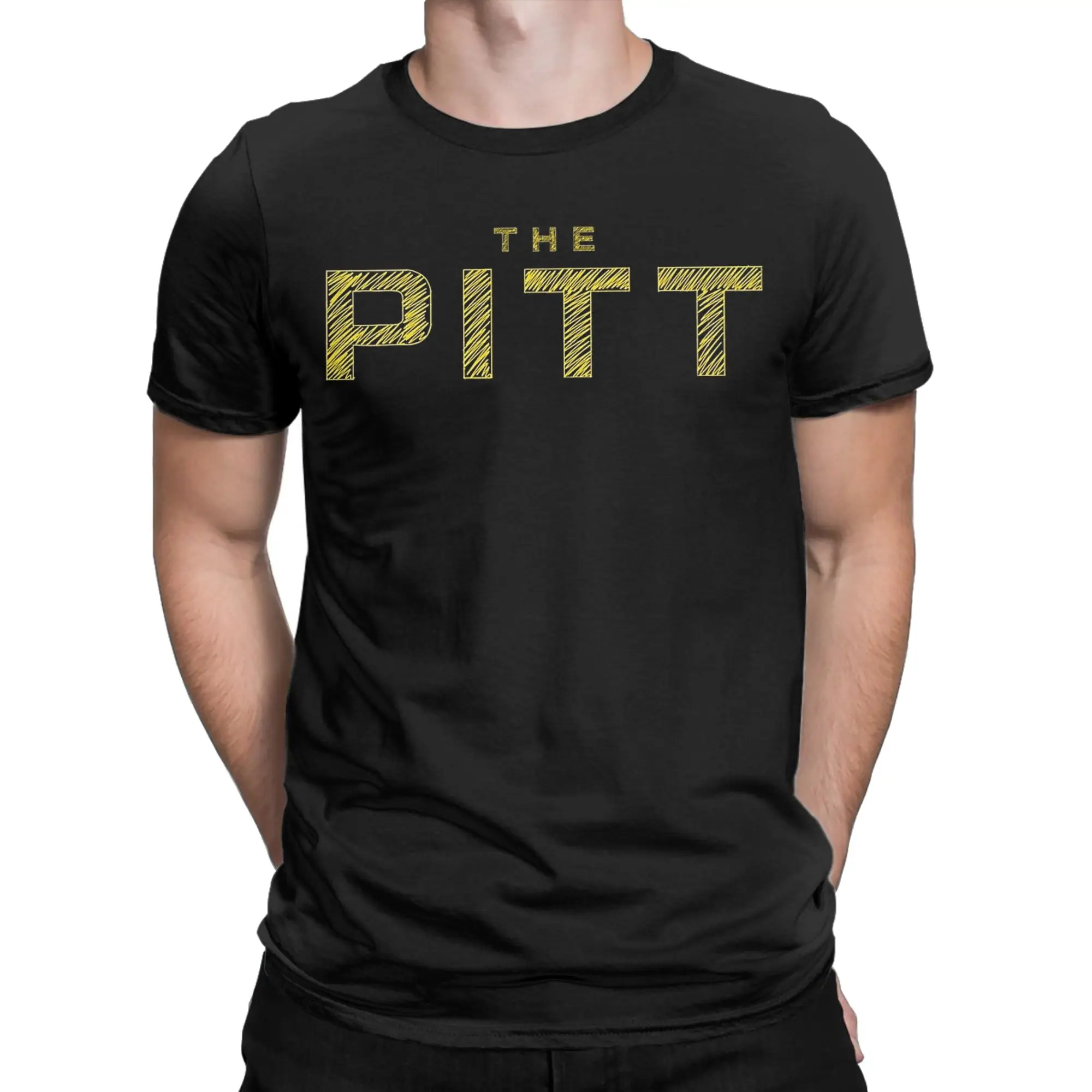 Men's T-Shirt The Pitt Tv Show Vintage Pure Cotton Tee Shirt Short Sleeve  T Shirt Crew Neck Clothing Gift Idea