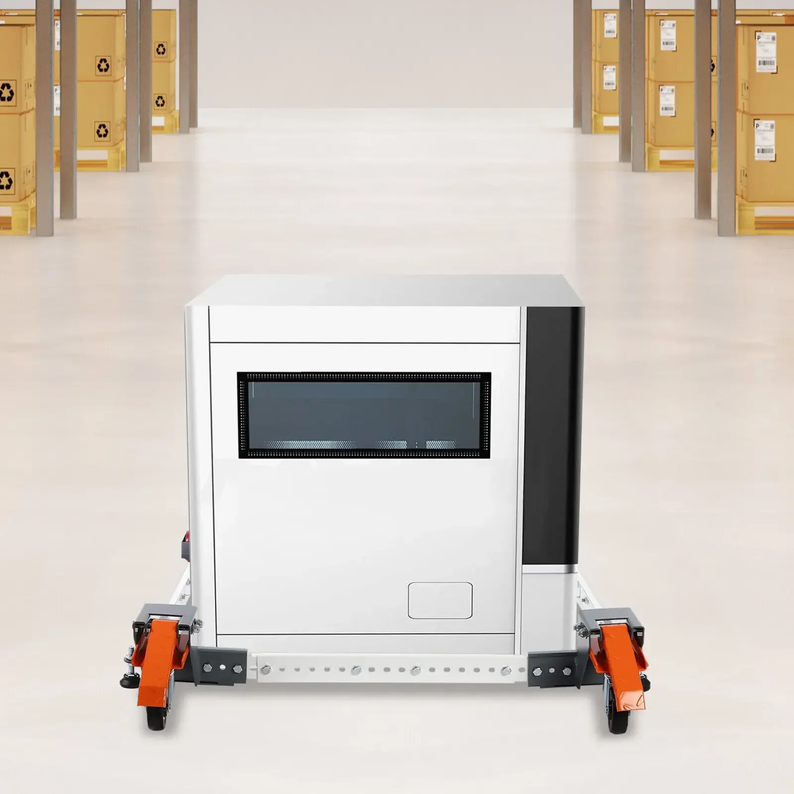 قاعدة متنقلة شديدة التحمل 600 رطل مقاس 20 × 52 بوصة قابلة للتعديل - عجلات صناعية مع 3 بوصات لأدوات الآلات ومعدات الورش