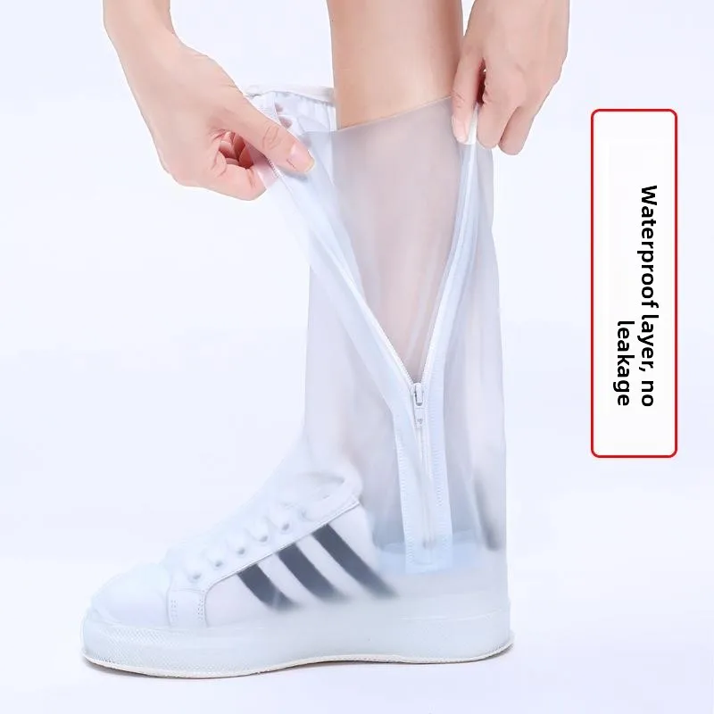 

Утолщенные противоскользящие износостойкие чехлы для обуви от дождя для мужчин и женщин, водонепроницаемые чехлы для обуви для дождливой погоды, влагозащитные.