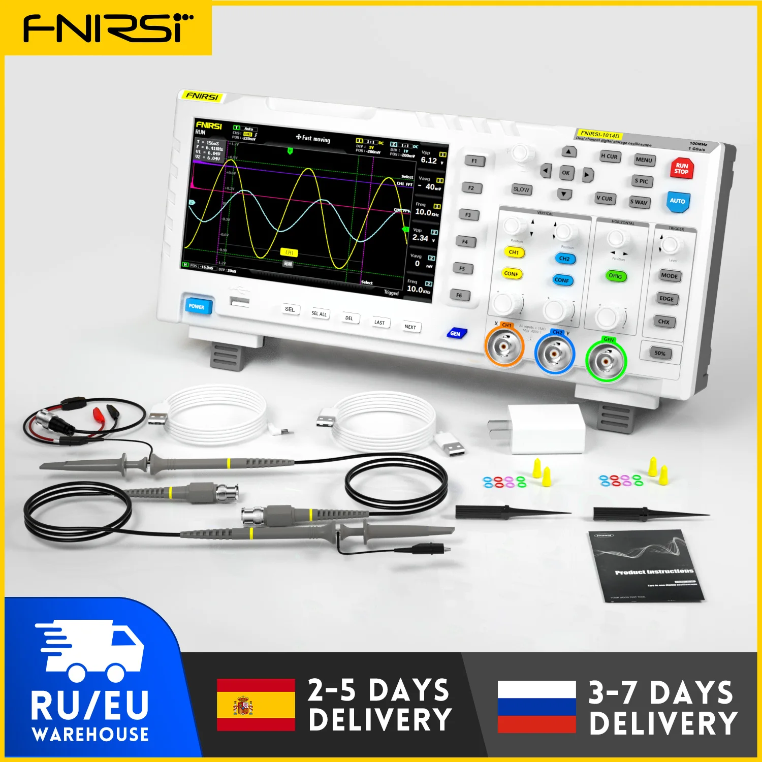 dopsfps için En İyi Çift Kanallı Masaüstü Analog Osiloskop: FNIRSI-1014D Detaylı Değerlendirme