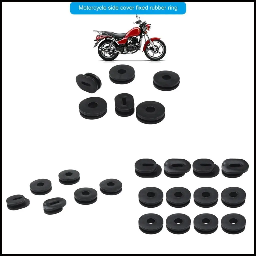 6Pcs/12Pcs Side Panel Fairing Washer Spacer Motorcycle Fairing Side Cover Grommets Replacement Rubber Gasket for GS125