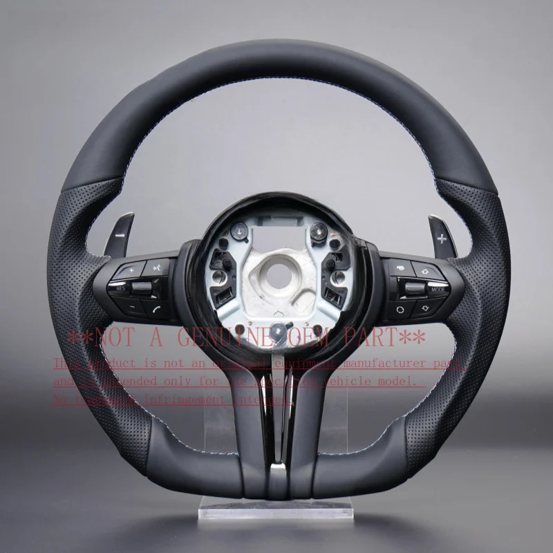 For BMW Steering Wheel Horn Cover Black Warrior Flat Style for E70 E71 E87 E90 E81 E82 E91 E88 Decorative Cover