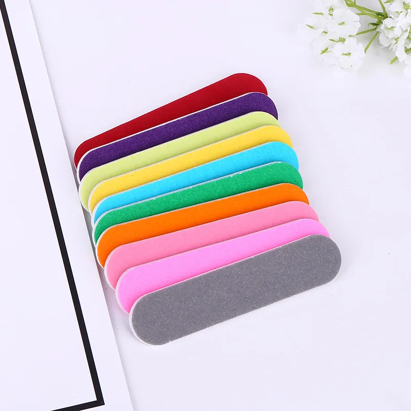 100 pcs solid  mini nail file manicure tool eva nail file  nail emery board