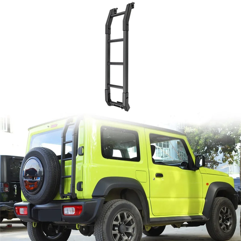 

AC34-For Suzuki Jimny 2019 2020 2021 2022 JB64 JB74 Aluminum Car Rear Tail Door Ladder Climbing Exterior Accessories Part Compon