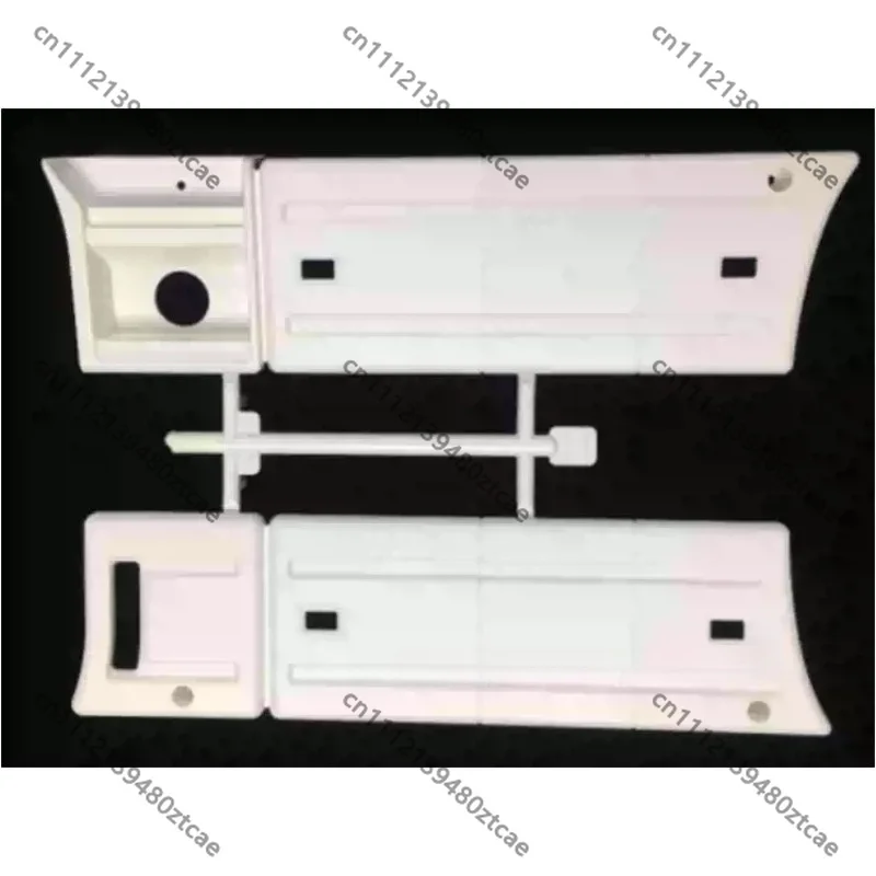 After‑Market Plastic 2‑Axle Cab Side‑Skirt H‑Shaped Plate, DIY Replacement Body‑Shell Accessory Fit for 1/14 RC Tractor‑Truck