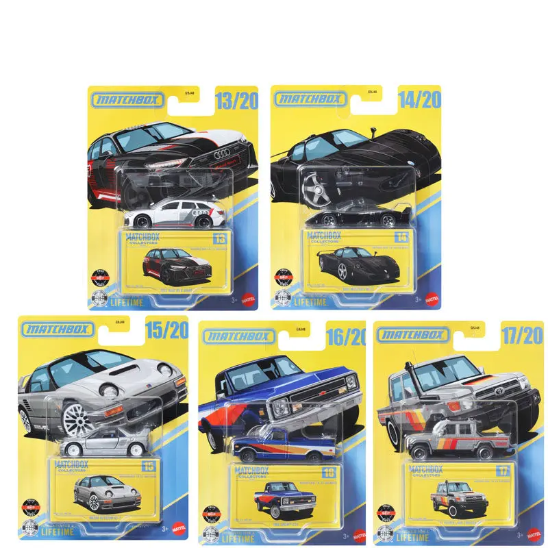 Coches de Colección Matchbox Originales 1/64, Maserati, Audi RS, Toyota Land Cruiser, Mazda Zutozam, Chevy, Modelos de Vehículos de Juguete para Niños, Regalo