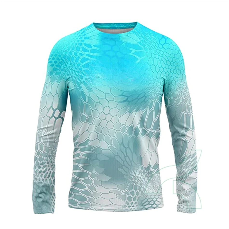 

Fishing Shirts Men's Outdoor Summer Long Sleeve Hoodie UPF 50+ T-shirt Tops UV Protection Fishing Clothes Camisa De Pesca