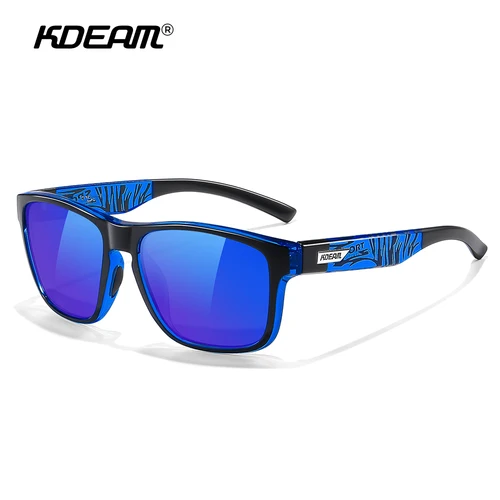 Imagen 2 del producto KDEAM Gafas de sol polarizadas para hombre talla XXL Gafas para deportes al aire libre Gafas de sol extragrandes de 155 mm de ancho total