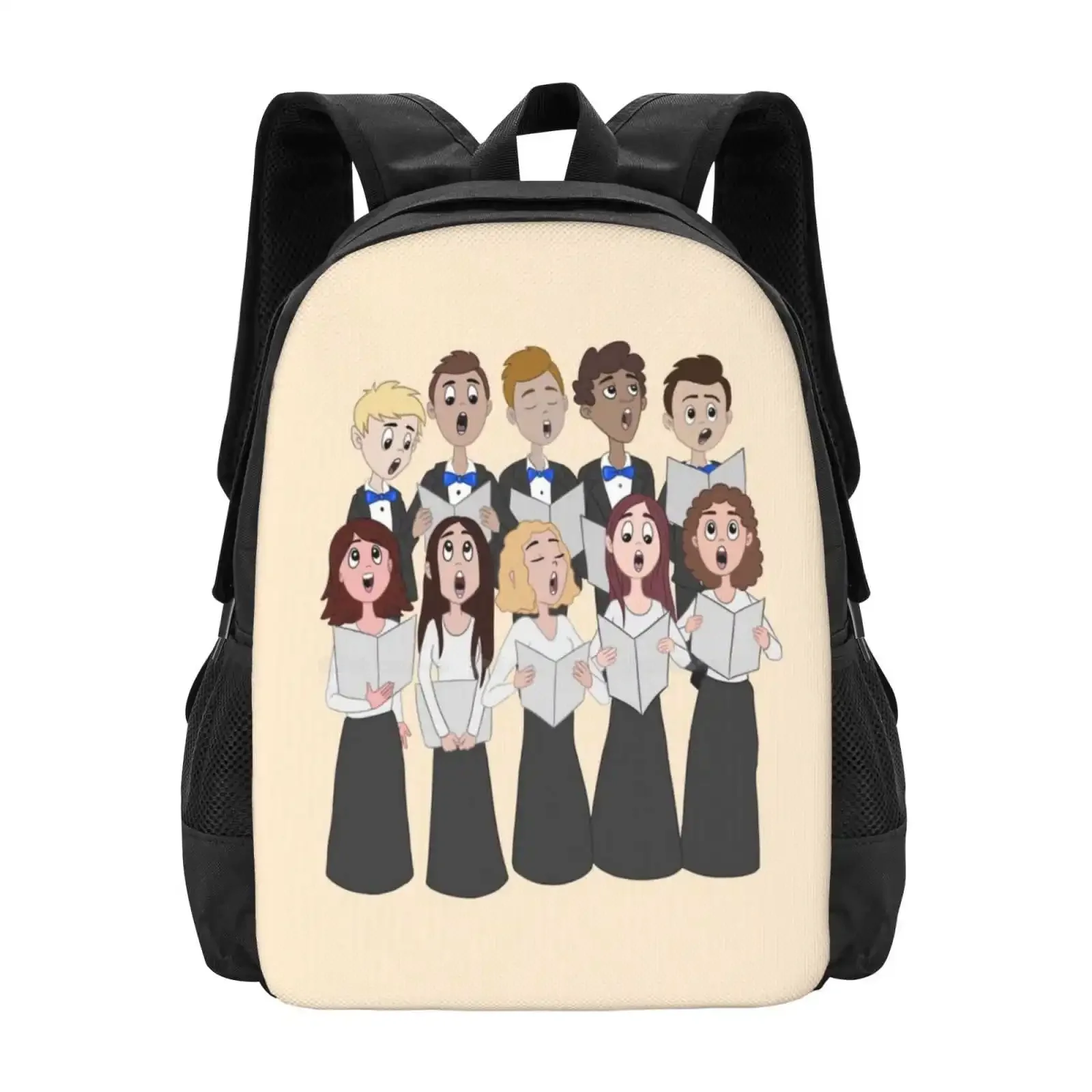 

Unisex Choir New Arrivals Unisex Bags Student Bag Backpack Show Choir Swing Choir Choir Drawing Unisex Choir Men And Women