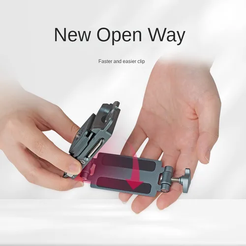 Imagen 2 del producto Placa de instalación rápida universal de aleación de aluminio ZX, adecuada para cámaras SLR digitales, cámaras deportivas y teléfonos inteligentes