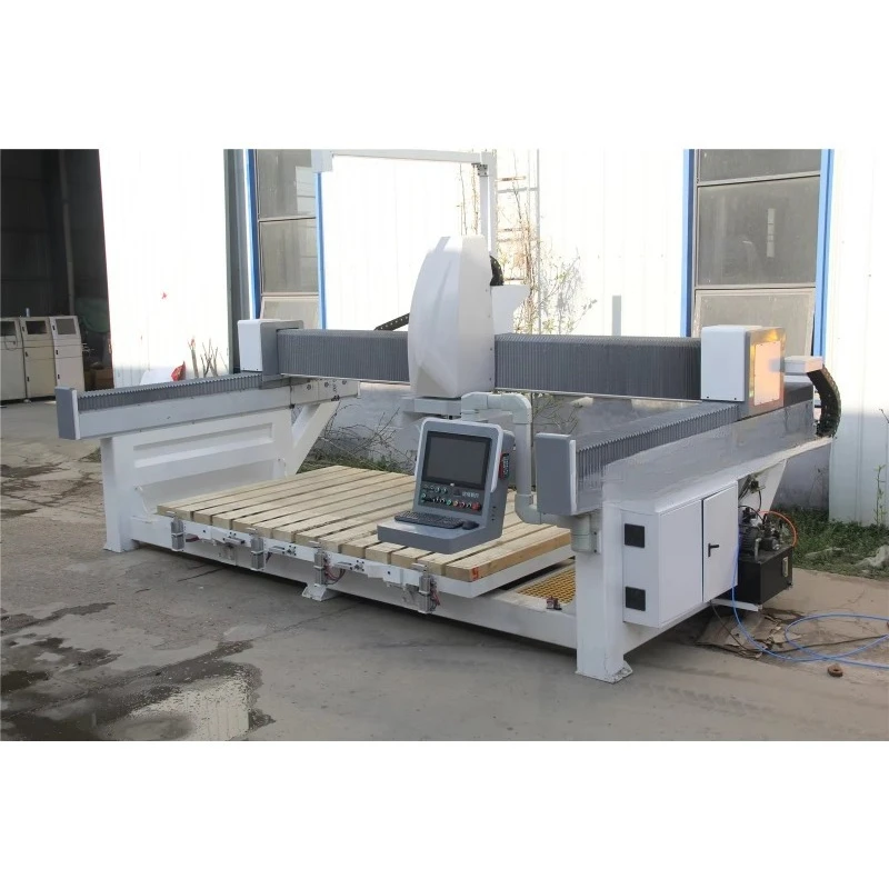 OMC Five-axis 5 Axis Water Jet Bridge Saw Stone Cutting Machine for Countertop Making