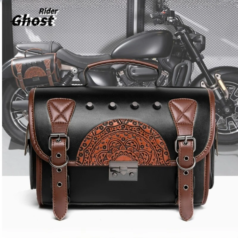 motorcycle-saddlebag-pu-leather-retro-side-bag-with-combination-lock-universal-motorbike-luggage-bag-scooter-front-bag