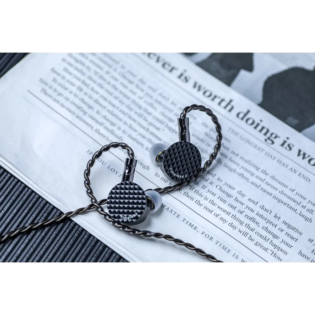 7Hz Timeless II atualizado 14,5 mm driver magnético planar IEM Hifi fones de ouvido com fio com bico ajustável 7N cabo OCC