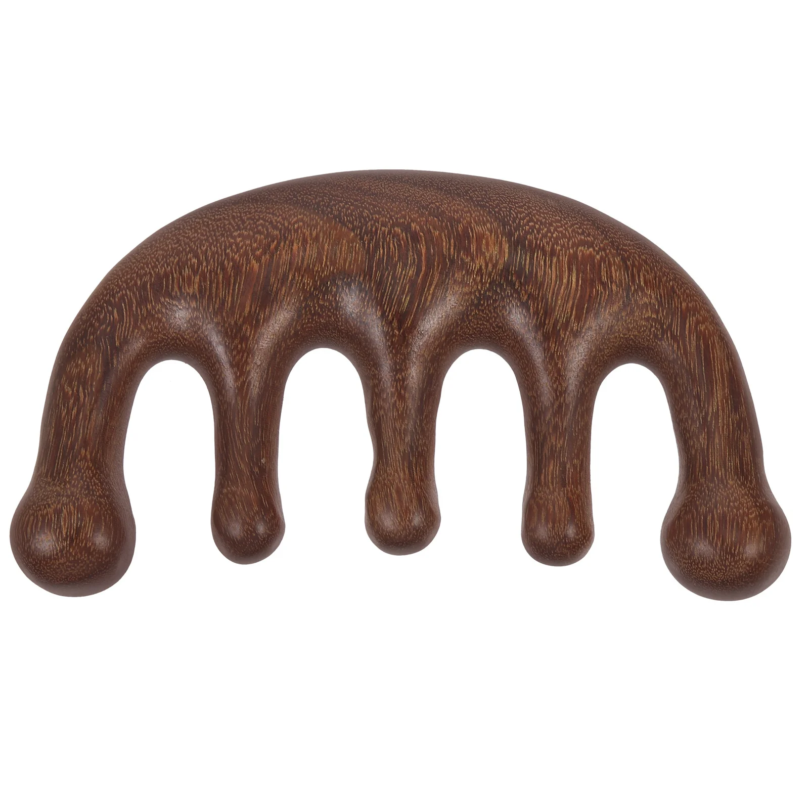 مشط تدليك لفروة الرأس والجسم مصنوع من الخشب عالي الجودة، تصميم خفيف الوزن محمول يعزز الدورة الدموية ومناسب لفترة طويلة