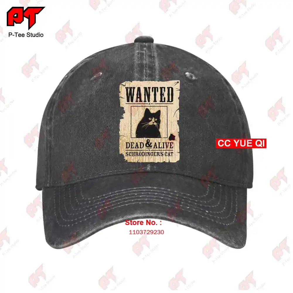 Wanted Dead And Alive Schrodinger'S Cat Science Physics Geek Baseball Caps Truck Cap R3M3