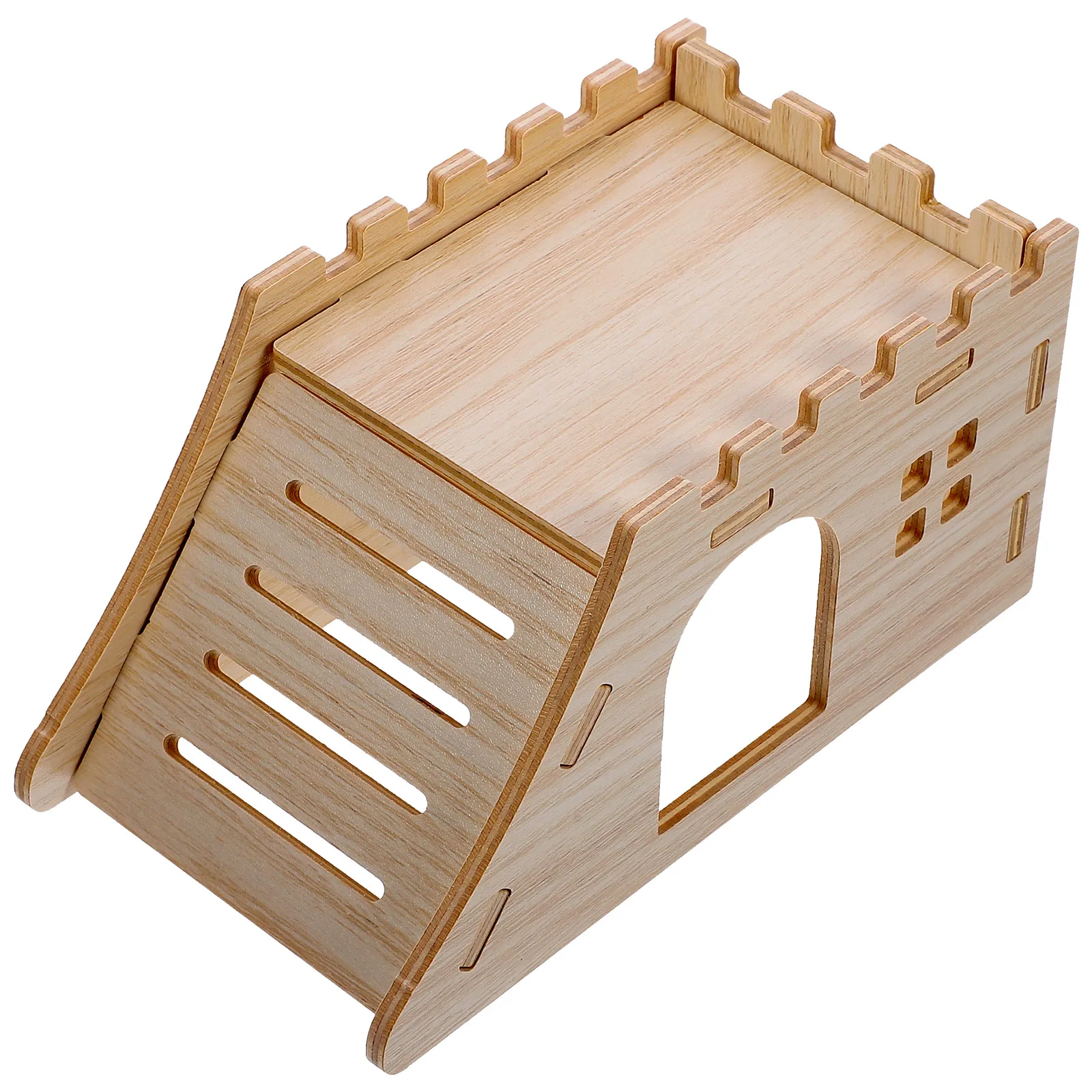 

to Climb Wooden Maze Hut Chinchilla Toys Hamster Multi Chamber Hideout Delicate