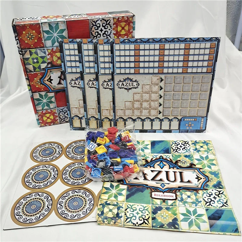 AZUL Board Game Card Color Brick Master Flower Brick Story English Version Tabletop Game PlanB Children's Puzzle Toy