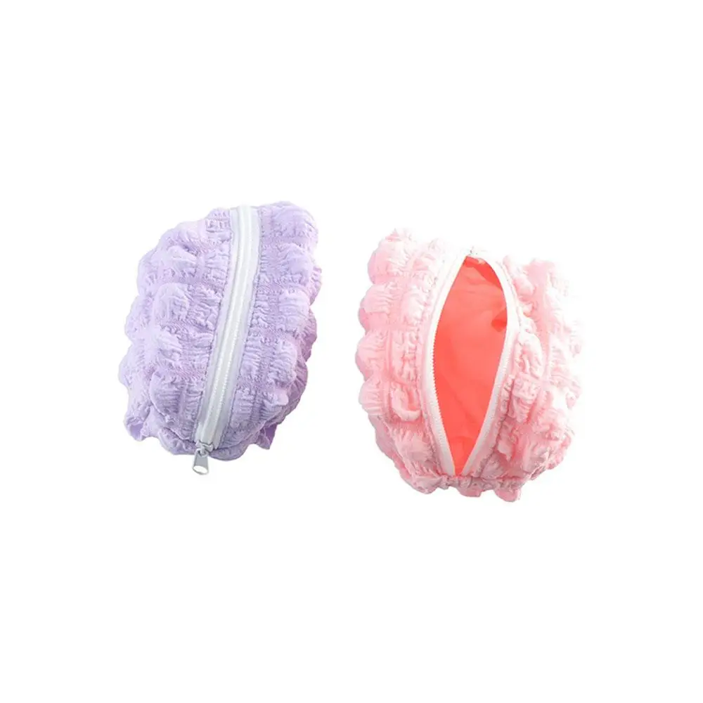 

Bubble Plaid Pleated Cloud Coin Purse Korean Style Square Cloud Lipstick Bag Credit Card Holders Wallet Credit Card Holders